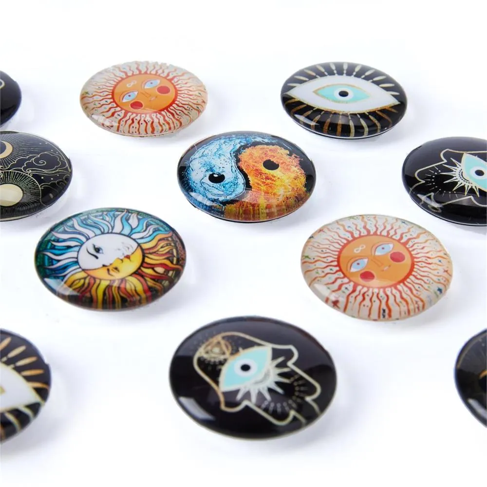 CTG Round Glass Magnet - New Age, Assorted